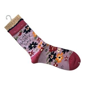 Karma Floral Socks - Pink and Purple